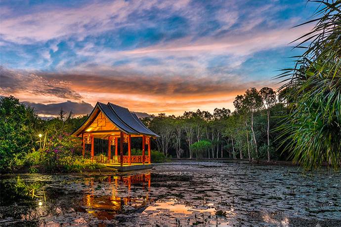 澳大利亚凯恩斯2日游·*凯恩斯5小时游-弗莱克植物园+人工泻湖+凯恩斯夜市+热带雨林观景缆车单程+土著文化园表演+水陆两用战车+库兰达小镇（可选火车单程）