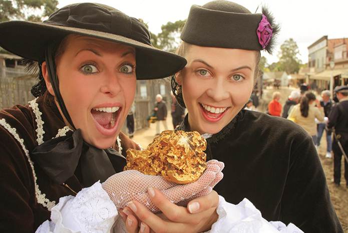 墨尔本周边-疏芬山金矿淘金,金矿博物馆,巴拉瑞特植物园,温德瑞湖-9.5小时