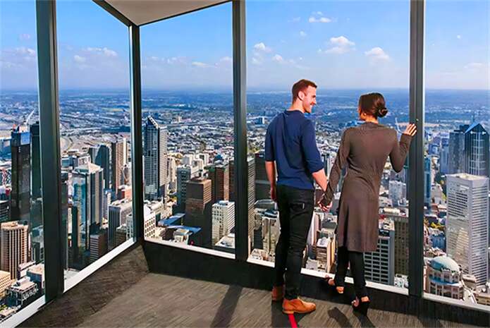 墨尔本88大厦远眺市区景观