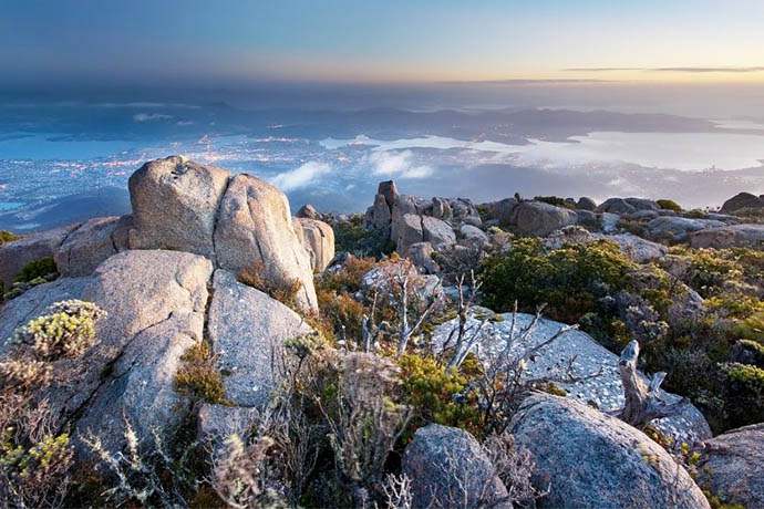 塔斯马尼亚费尔德山国家公园,温带雨林,罗斯瀑布,马蹄瀑布,皇家植物园-8.5H