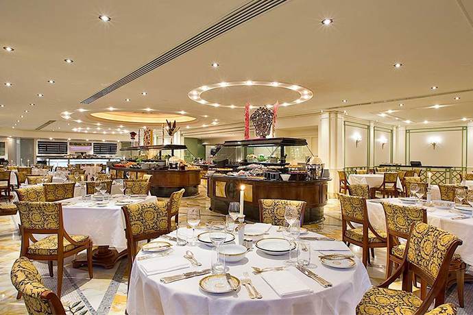 黄金海岸帝豪酒店奢华精的美用餐区域